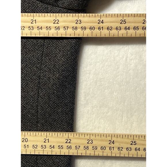 Joseph Abboud XL 44R Blue Tweed Plaid Blazer Sport Coat Jacket Elbow Patch - Picture 11 of 15